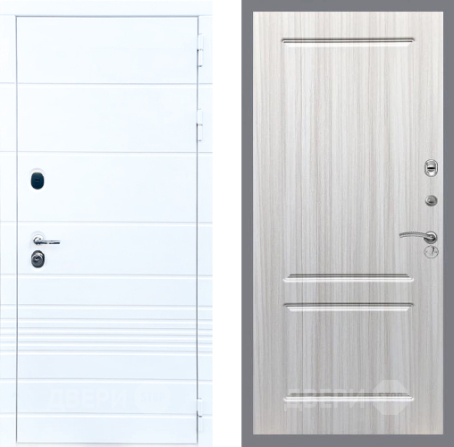 Входная металлическая Дверь Стоп ТРЕНДО ФЛ-117 Сандал белый в Старой Купавне