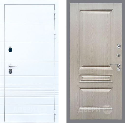 Входная металлическая Дверь Стоп ТРЕНДО ФЛ-243 Беленый дуб в Старой Купавне