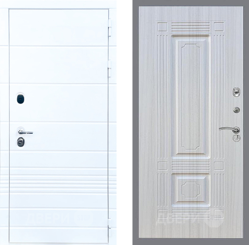 Входная металлическая Дверь Стоп ТРЕНДО ФЛ-2 Сандал белый в Старой Купавне