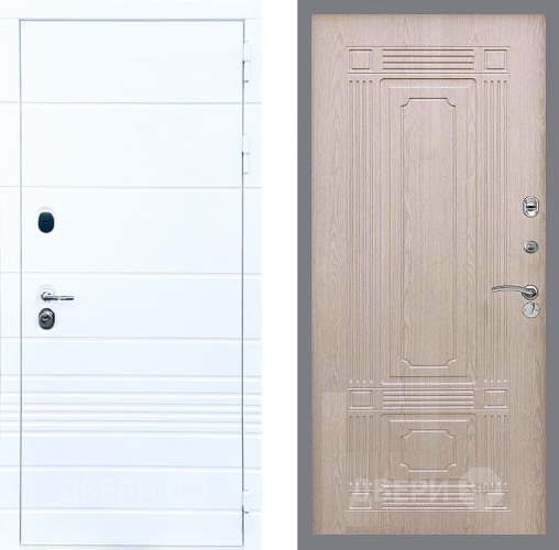 Входная металлическая Дверь Стоп ТРЕНДО ФЛ-2 Беленый дуб в Старой Купавне