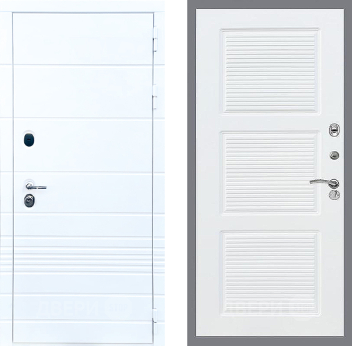 Входная металлическая Дверь Стоп ТРЕНДО ФЛ-1 Силк Сноу в Старой Купавне