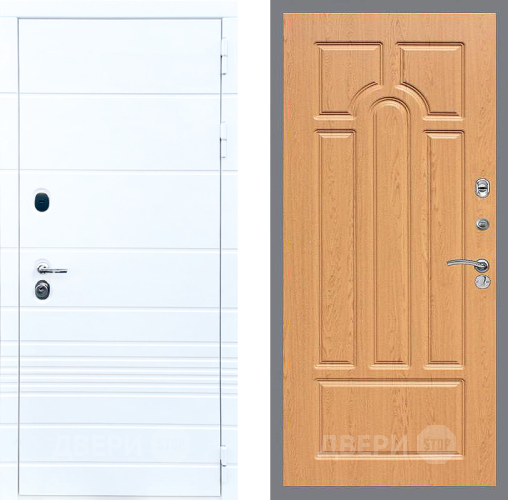 Входная металлическая Дверь Стоп ТРЕНДО ФЛ-58 Дуб в Старой Купавне