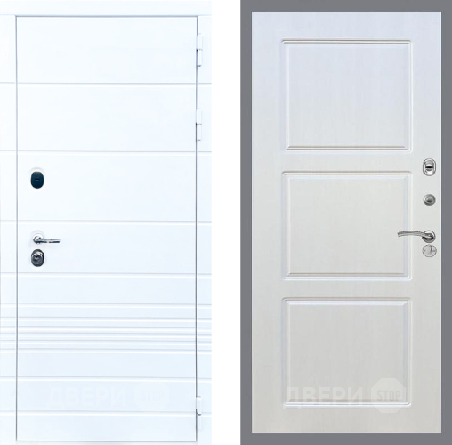 Входная металлическая Дверь Стоп ТРЕНДО ФЛ-3 Лиственница беж в Старой Купавне