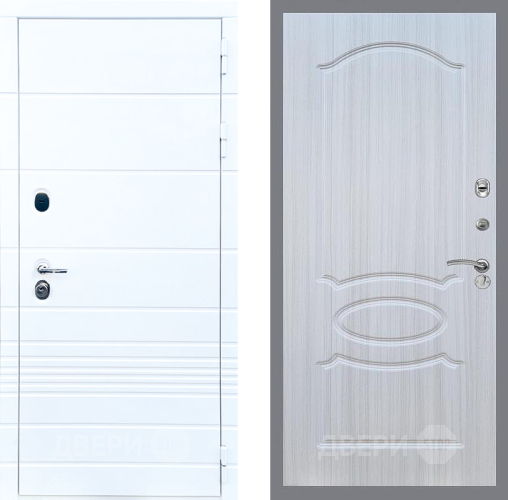 Входная металлическая Дверь Стоп ТРЕНДО ФЛ-128 Сандал белый в Старой Купавне