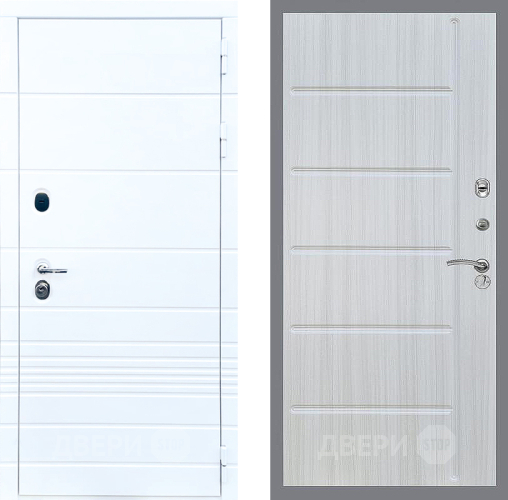 Входная металлическая Дверь Стоп ТРЕНДО ФЛ-102 Сандал белый в Старой Купавне