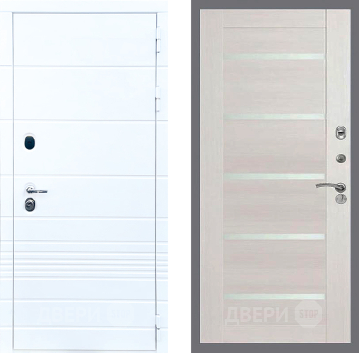 Входная металлическая Дверь Стоп ТРЕНДО СБ-14 Лиственница беж в Старой Купавне