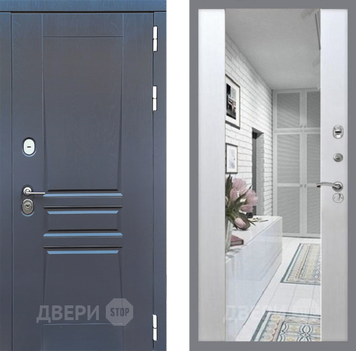 Входная металлическая Дверь Стоп ПЛАТИНУМ Зеркало СБ-16 Лиственница беж в Старой Купавне