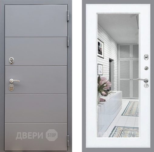 Дверь Стоп АРТ ГРАФИТ Зеркало Силк Сноу в Старой Купавне