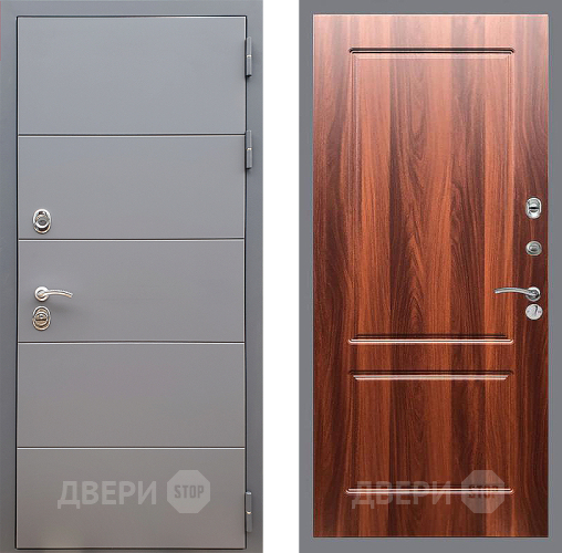 Входная металлическая Дверь Стоп АРТ ГРАФИТ ФЛ-117 Итальянский орех в Старой Купавне