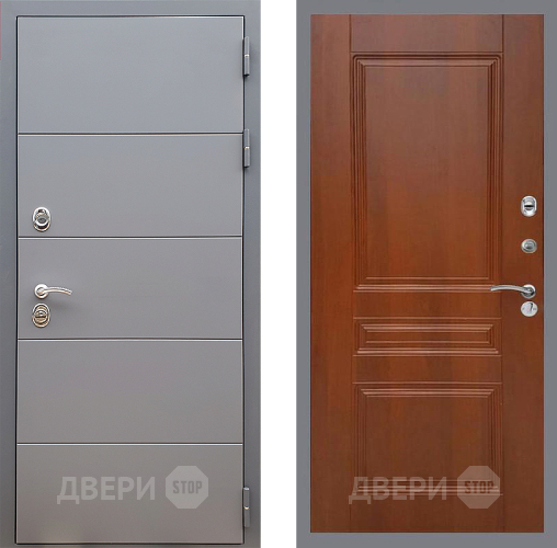 Входная металлическая Дверь Стоп АРТ ГРАФИТ ФЛ-243 Итальянский орех в Старой Купавне