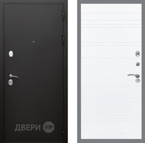 Дверь Стоп КЛАССИК Шагрень Лайн Силк Сноу в Старой Купавне