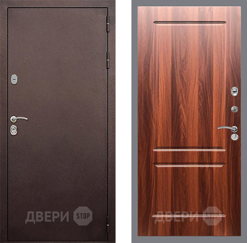 Входная металлическая Дверь Стоп КЛАССИК Медь ФЛ-117 Итальянский орех в Старой Купавне