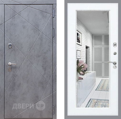 Входная металлическая Дверь Стоп Лучи Зеркало Силк Сноу в Старой Купавне