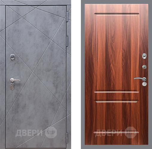 Входная металлическая Дверь Стоп Лучи ФЛ-117 Итальянский орех в Старой Купавне