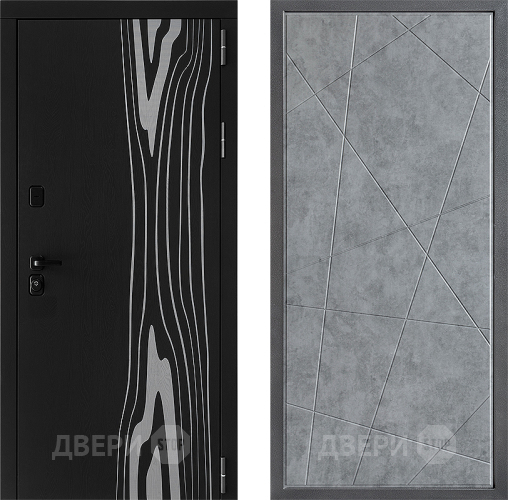 Входная металлическая Дверь Дверной континент ДК-12 ФЛ-655 Бетон серый в Старой Купавне