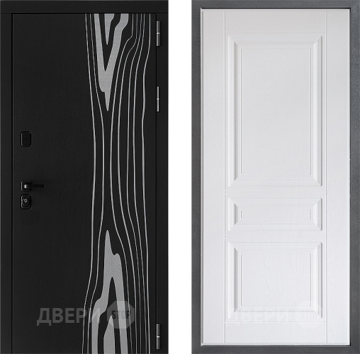 Дверь Дверной континент ДК-12 ФЛ-243 Альберо Браш серебро в Старой Купавне