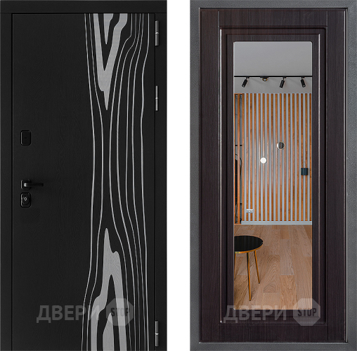 Входная металлическая Дверь Дверной континент ДК-12 ФЛЗ Зеркало Венге в Старой Купавне