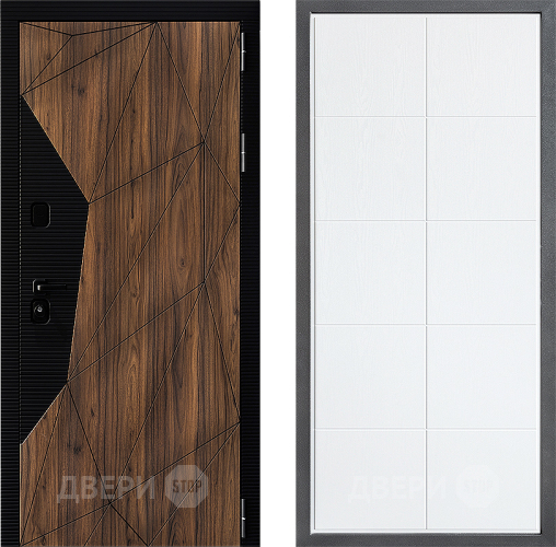 Входная металлическая Дверь Дверной континент ДК-11 ФЛ-Кватро Белое дерево в Старой Купавне