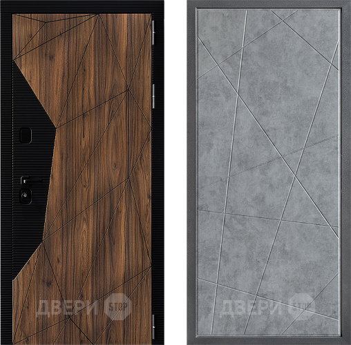 Входная металлическая Дверь Дверной континент ДК-11 ФЛ-655 Бетон серый в Старой Купавне