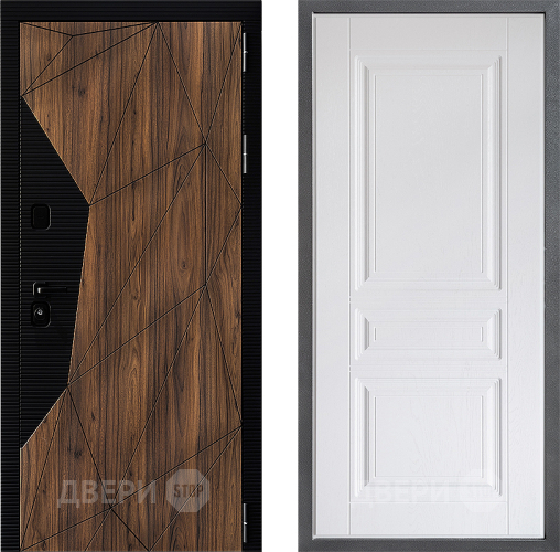 Входная металлическая Дверь Дверной континент ДК-11 ФЛ-243 Альберо Браш серебро в Старой Купавне