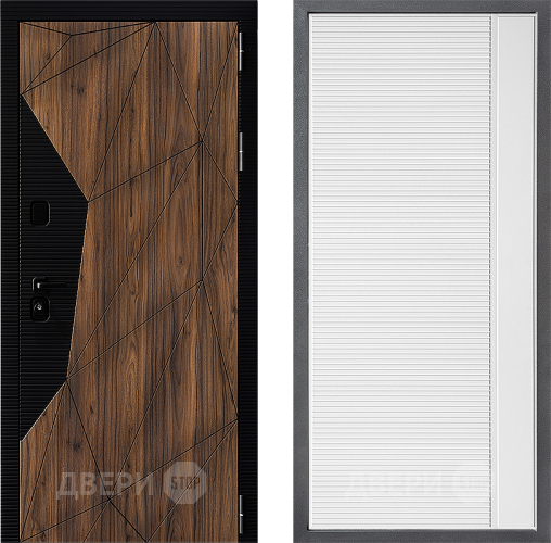 Входная металлическая Дверь Дверной континент ДК-11 ФЛ-757 Белое Стекло Софт милк в Старой Купавне