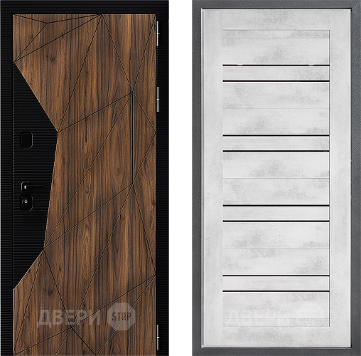 Дверь Дверной континент ДК-11 ФЛ-49 Бетон снежный в Старой Купавне