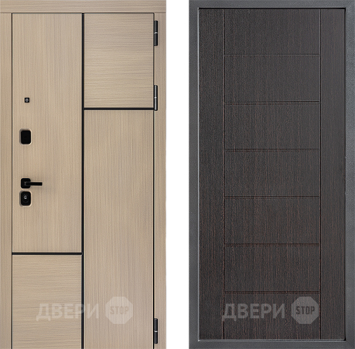 Входная металлическая Дверь Дверной континент ДК-14 ФЛ-Лайн Венге в Старой Купавне