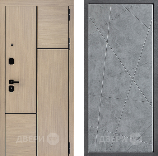 Входная металлическая Дверь Дверной континент ДК-14 ФЛ-655 Бетон серый в Старой Купавне