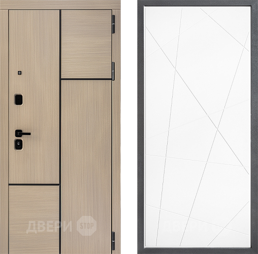 Входная металлическая Дверь Дверной континент ДК-14 ФЛ-655 Белый софт в Старой Купавне