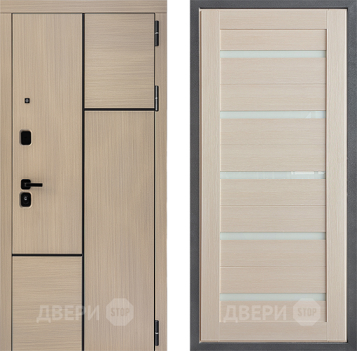 Входная металлическая Дверь Дверной континент ДК-14 ФЛ-47 Капучино в Старой Купавне