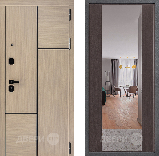 Дверь Дверной континент ДК-14 ФЛЗ-1 Зеркало Венге в Старой Купавне