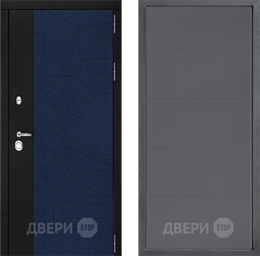 Входная металлическая Дверь Дверной континент ДК-9 ФЛ-649 Графит софт в Старой Купавне