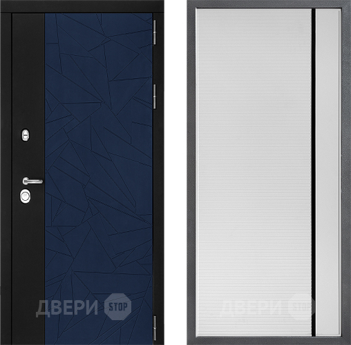 Дверь Дверной континент ДК-9 ФЛ-757 Черное Стекло Софт милк в Старой Купавне