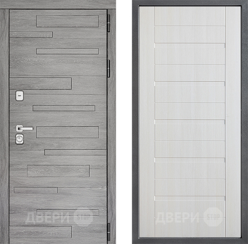 Входная металлическая Дверь Дверной континент ДК-10 ФЛ-70 Лиственница белая в Старой Купавне