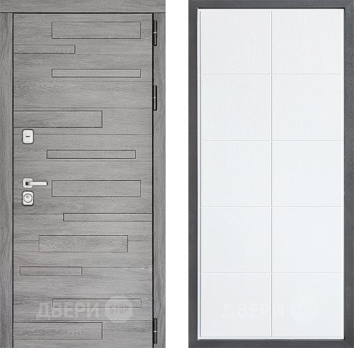 Входная металлическая Дверь Дверной континент ДК-10 ФЛ-Кватро Белое дерево в Старой Купавне