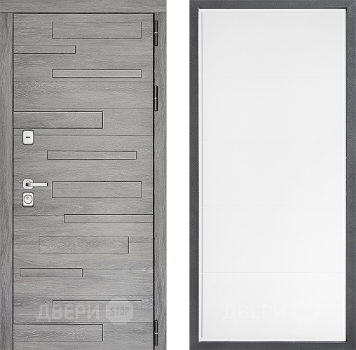 Входная металлическая Дверь Дверной континент ДК-10 ФЛ-649 Белый софт в Старой Купавне