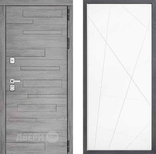 Входная металлическая Дверь Дверной континент ДК-10 ФЛ-655 Белый софт в Старой Купавне