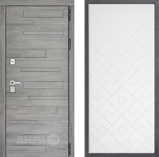 Входная металлическая Дверь Дверной континент ДК-10 ФЛ-Тиффани Белый софт в Старой Купавне