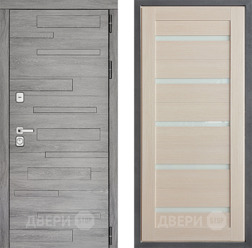 Входная металлическая Дверь Дверной континент ДК-10 ФЛ-47 Лиственница белая в Старой Купавне