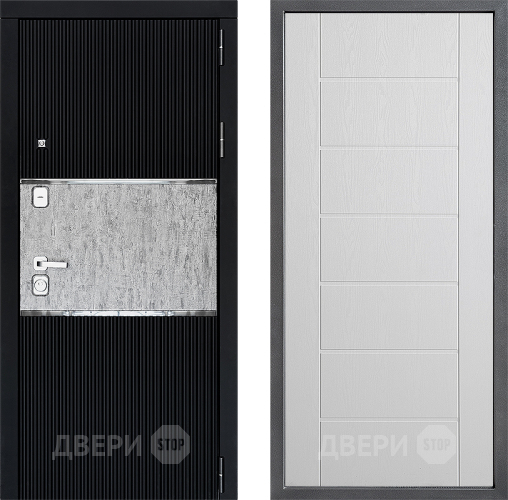 Входная металлическая Дверь Дверной континент ДК-13 ФЛ-Лайн Белое дерево в Старой Купавне