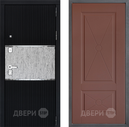 Входная металлическая Дверь Дверной континент ДК-13 ФЛ-617 Ясень шоколадный в Старой Купавне