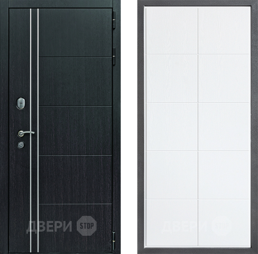 Входная металлическая Дверь Дверной континент Теплолюкс Дизайн ФЛ-Кватро Белое дерево в Старой Купавне