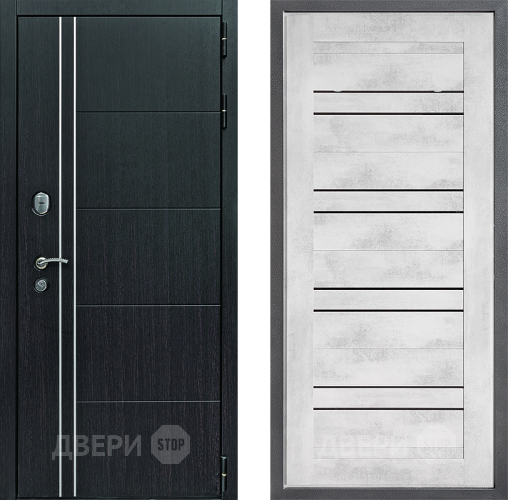 Входная металлическая Дверь Дверной континент Теплолюкс Дизайн ФЛ-49 Бетон снежный в Старой Купавне