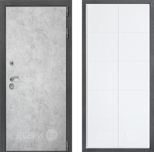 Входная металлическая Дверь Дверной континент ДК-3/743 ФЛ-Кватро Белое дерево в Старой Купавне