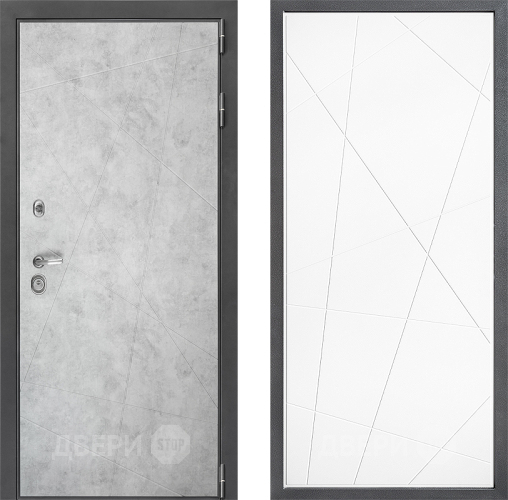 Входная металлическая Дверь Дверной континент ДК-3/743 ФЛ-655 Белый софт в Старой Купавне