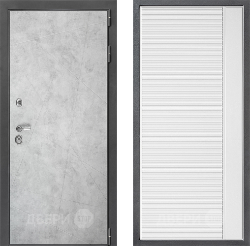 Дверь Дверной континент ДК-3/743 ФЛ-757 Белое Стекло Софт милк в Старой Купавне