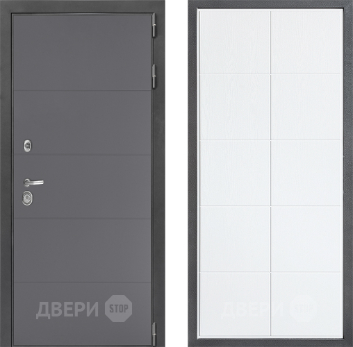 Входная металлическая Дверь Дверной континент ДК-3/649 ФЛ-Кватро Белое дерево в Старой Купавне