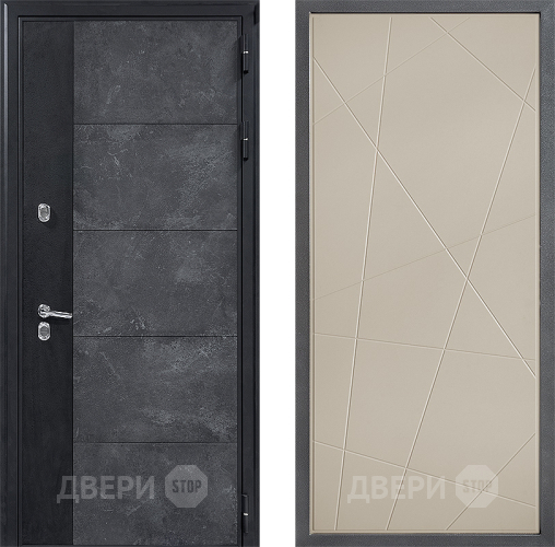 Входная металлическая Дверь Дверной континент ДК-15 Бетон ТЕРМО ФЛ-655 Капучино в Старой Купавне