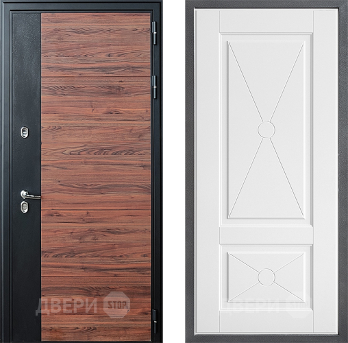 Входная металлическая Дверь Дверной континент ДК-15 Красное Дерево ТЕРМО ФЛ-617 Софт милк в Старой Купавне