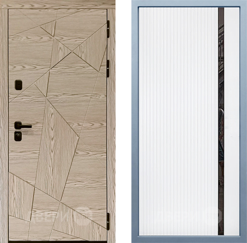 Входная металлическая Дверь Дива МД-97/1 МХ-46 Белый матовый в Старой Купавне